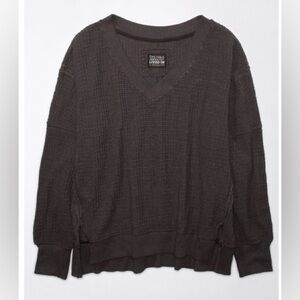 American Eagle Outfitters Waffle Knit Sweatshirt